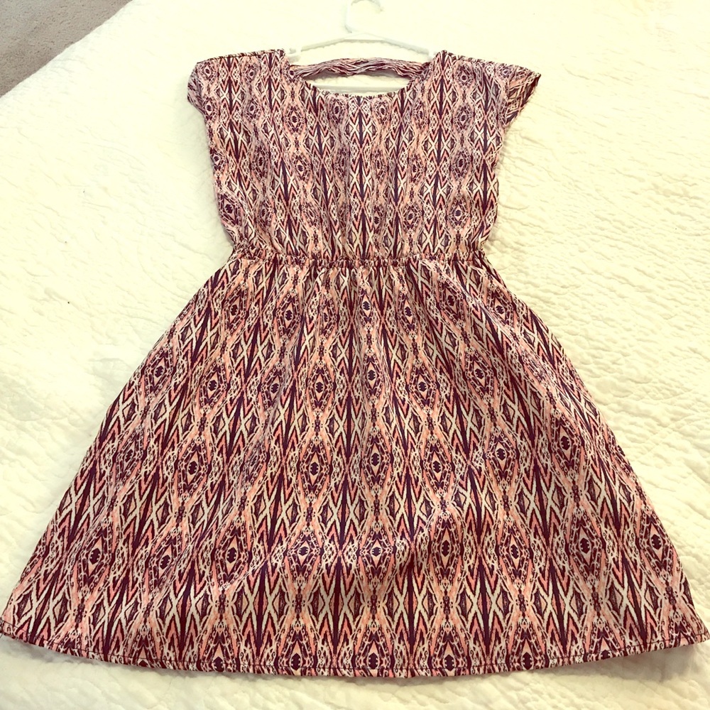 Pink & navy summer dress w pockets 🎀💙